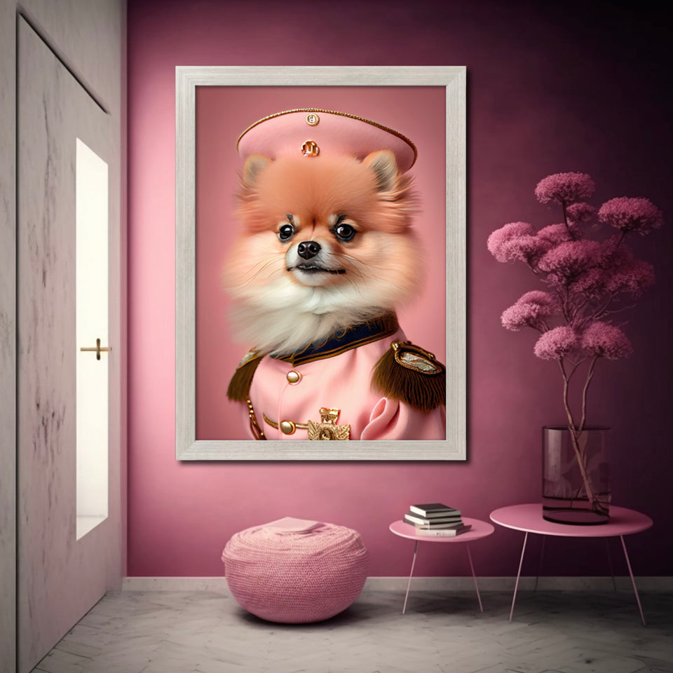 Buddy the Pomeranian - Pink Parade  Print