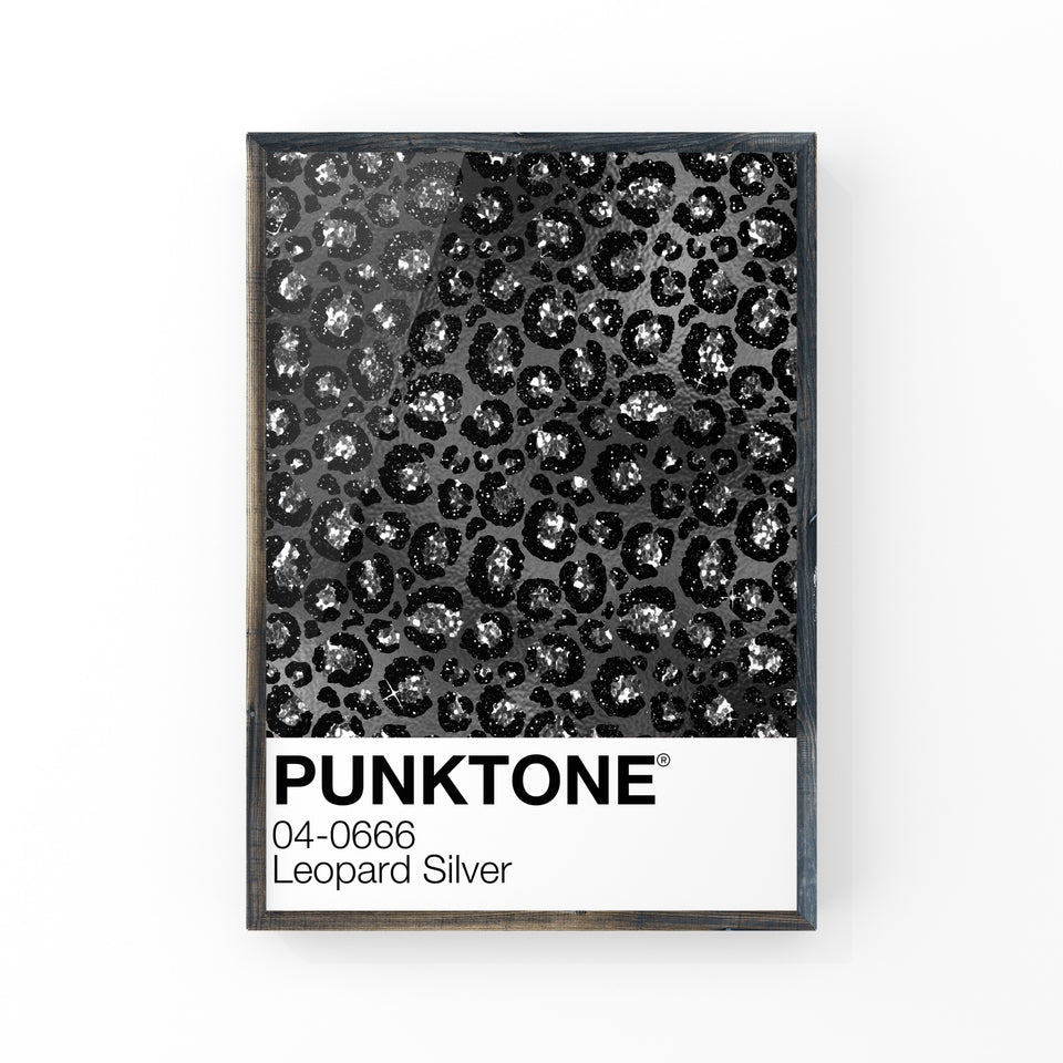 Punktone (Leopard Silver) Print Punk Haus 