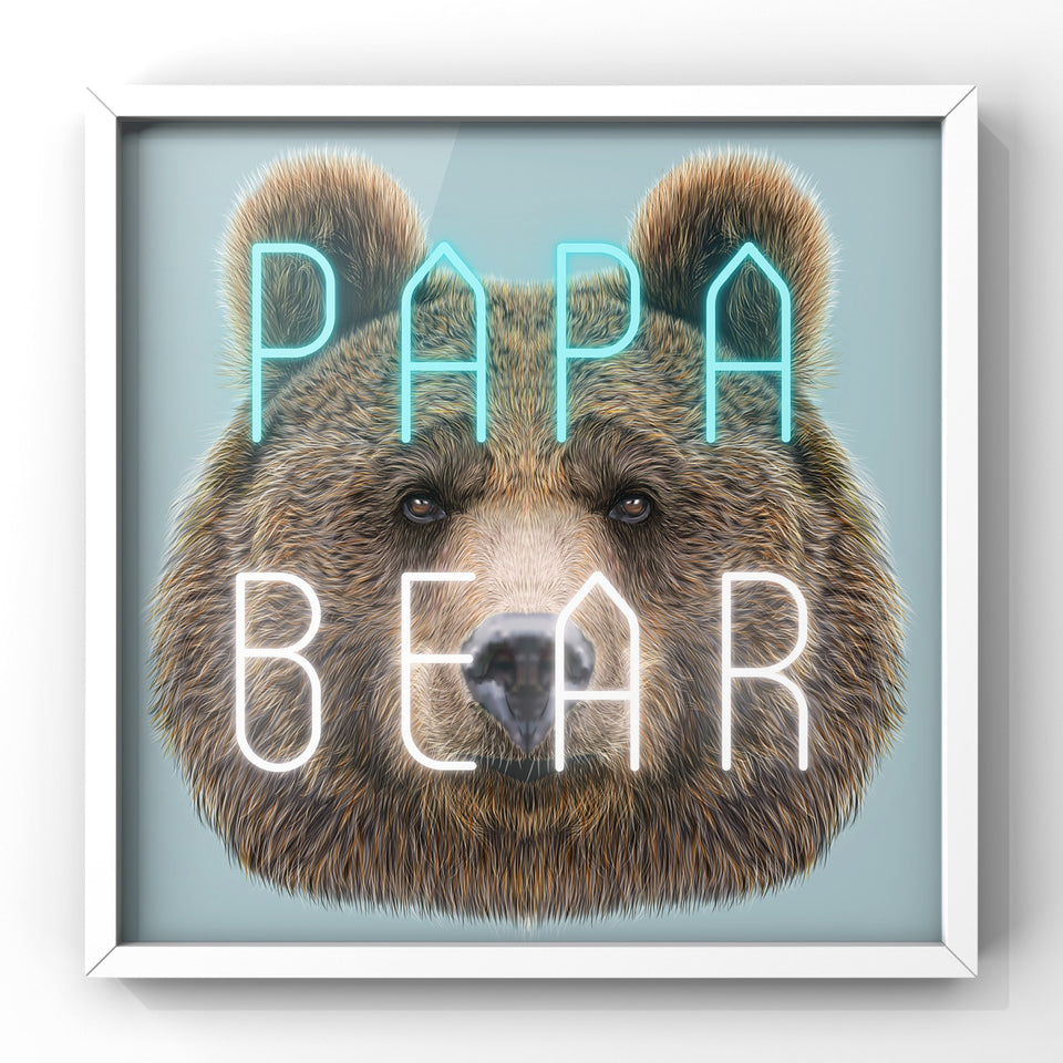 Papa Bear - Framed LUXURY EDIT Punk Haus 