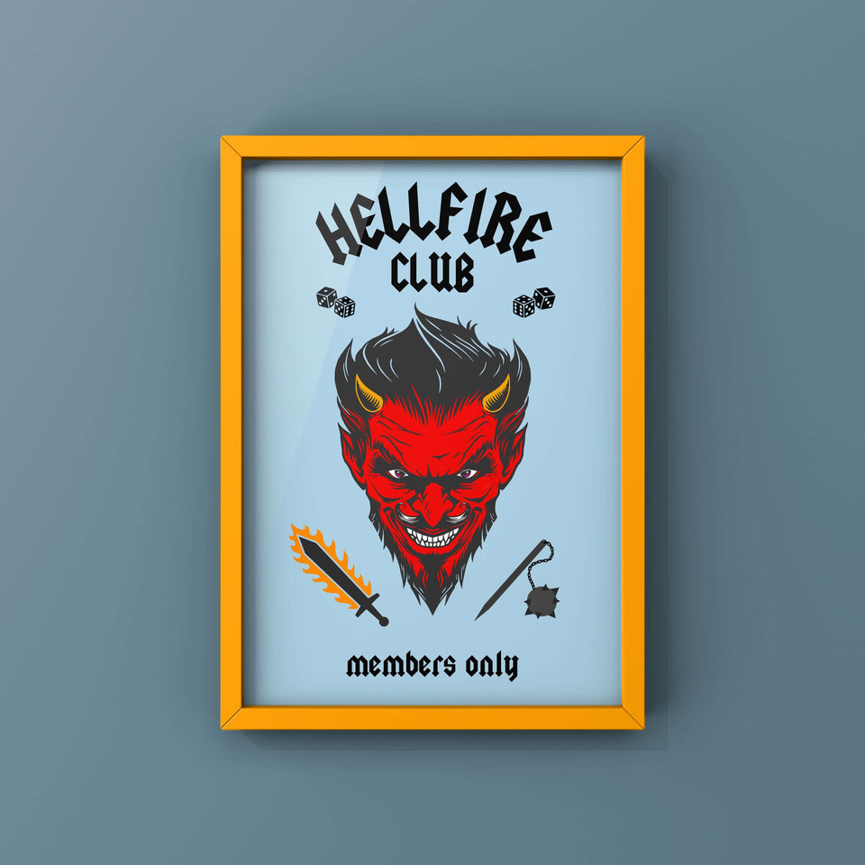 Hellfire Members Only (choice of colour) Punk Haus A3 Blue 