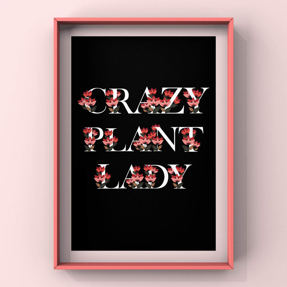 Crazy Plant Lady Print Punk Haus 