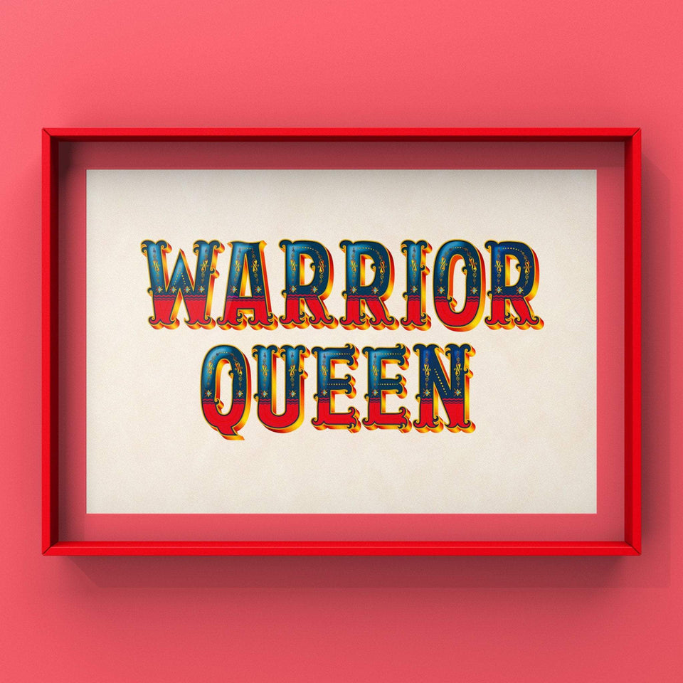 Warrior Queen (Red) Print Punk Haus 