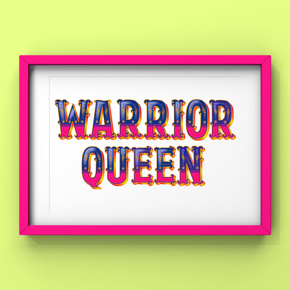 Warrior Queen (Pink) Print Punk Haus 
