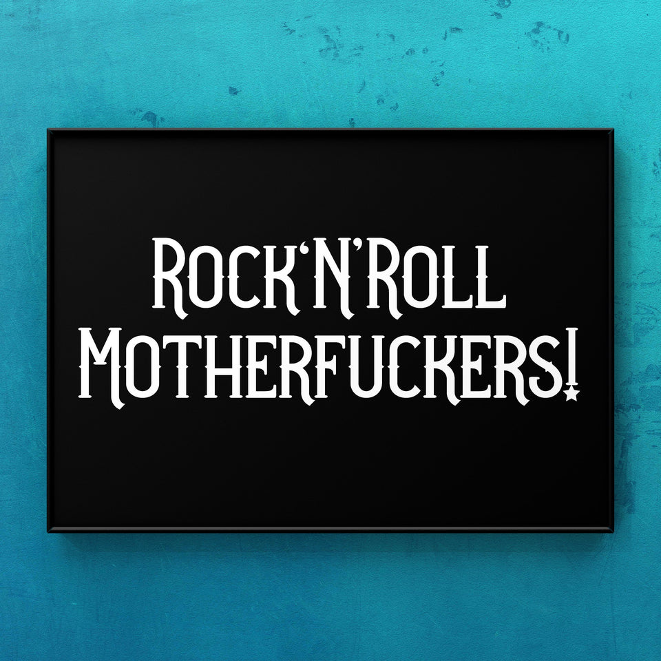 Rock n Roll Motherf#!ker! Print Punk Haus 