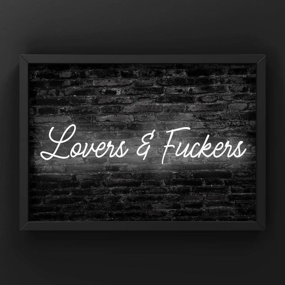 Lovers And Fu#*ers Print Punk Haus 