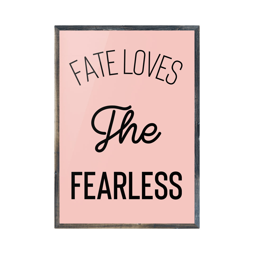 Fate Loves The Fearless Print Punk Haus 