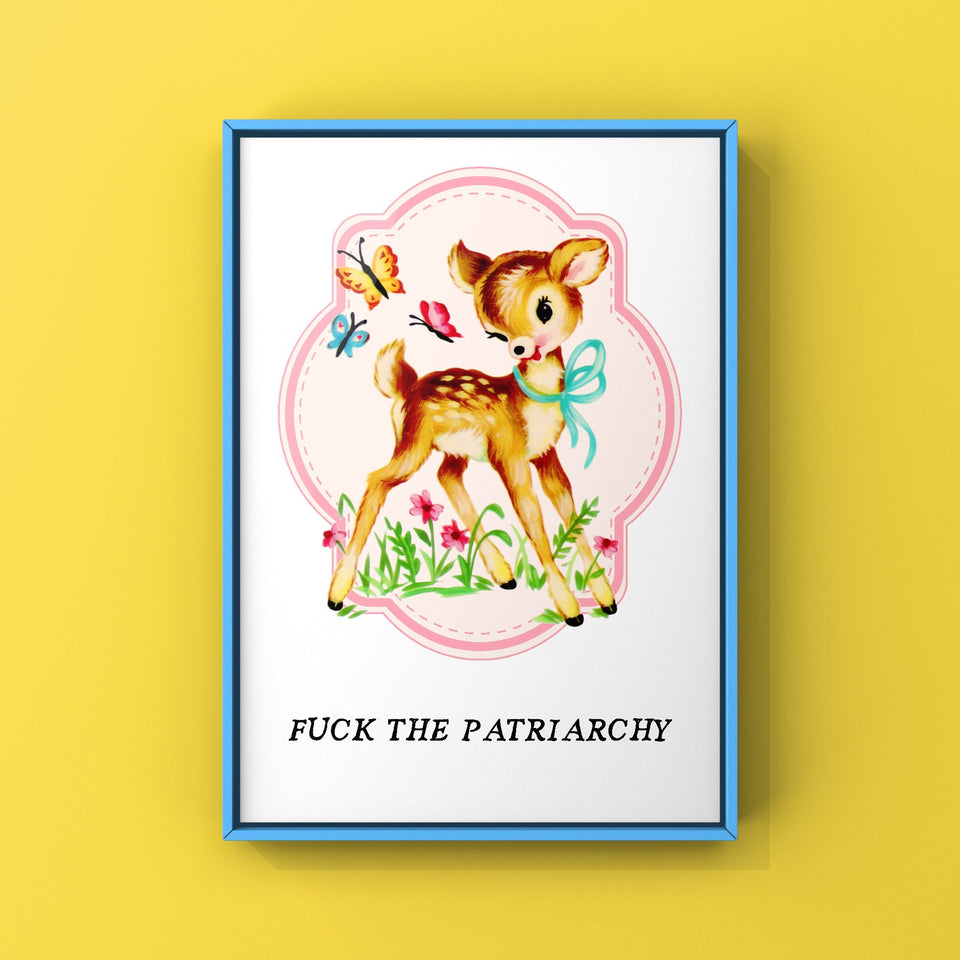Fuck The Patriarchy Print Punk Haus 
