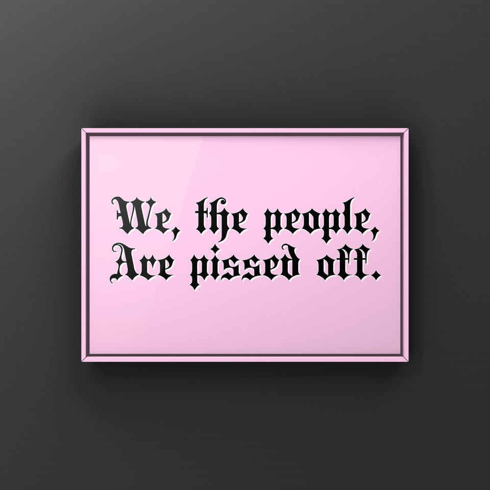 We the people Pink Print Punk Haus 